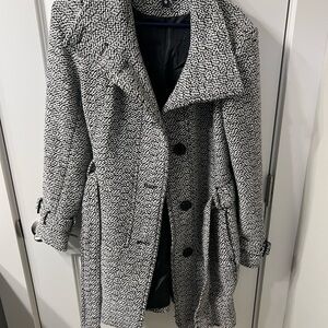 Worthington Black and White Trench Coat